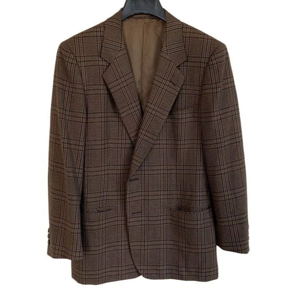 Amen Wardy Plaid Dark Academia 100% Wool Blazer XL Harry Potter Hogwarts - Picture 2 of 6